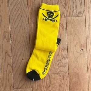 Sourpuss Yellow Skull Rock N Roll Swindle Socks